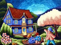 fleurs de pommiers  18 x 24